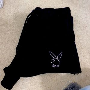Women Playboy Shorts Black Jewel